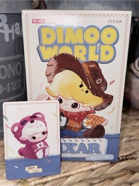 DIMOO WORLD x PIXAR “Lotso” Vinyl Plush Pendant | Strawberry Scented | Authentic